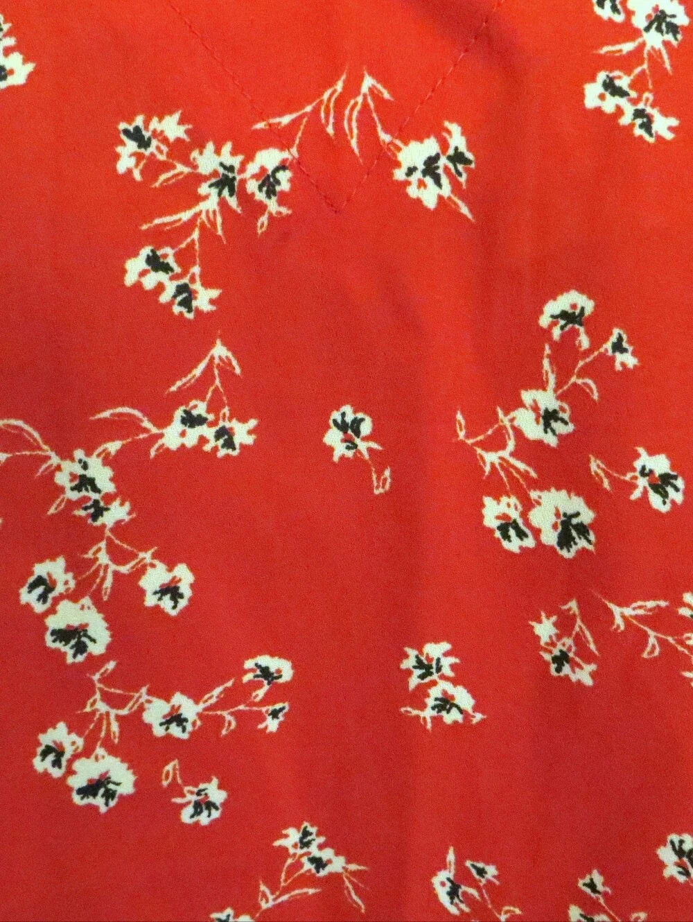 Maurices Red Floral Print Bar Back V Neck Sleeveless Tank Top Size Large New